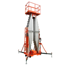 Hydraulic electric four mast lift aluminium telescopic mast lift 10m 12m 14m 16m 18m